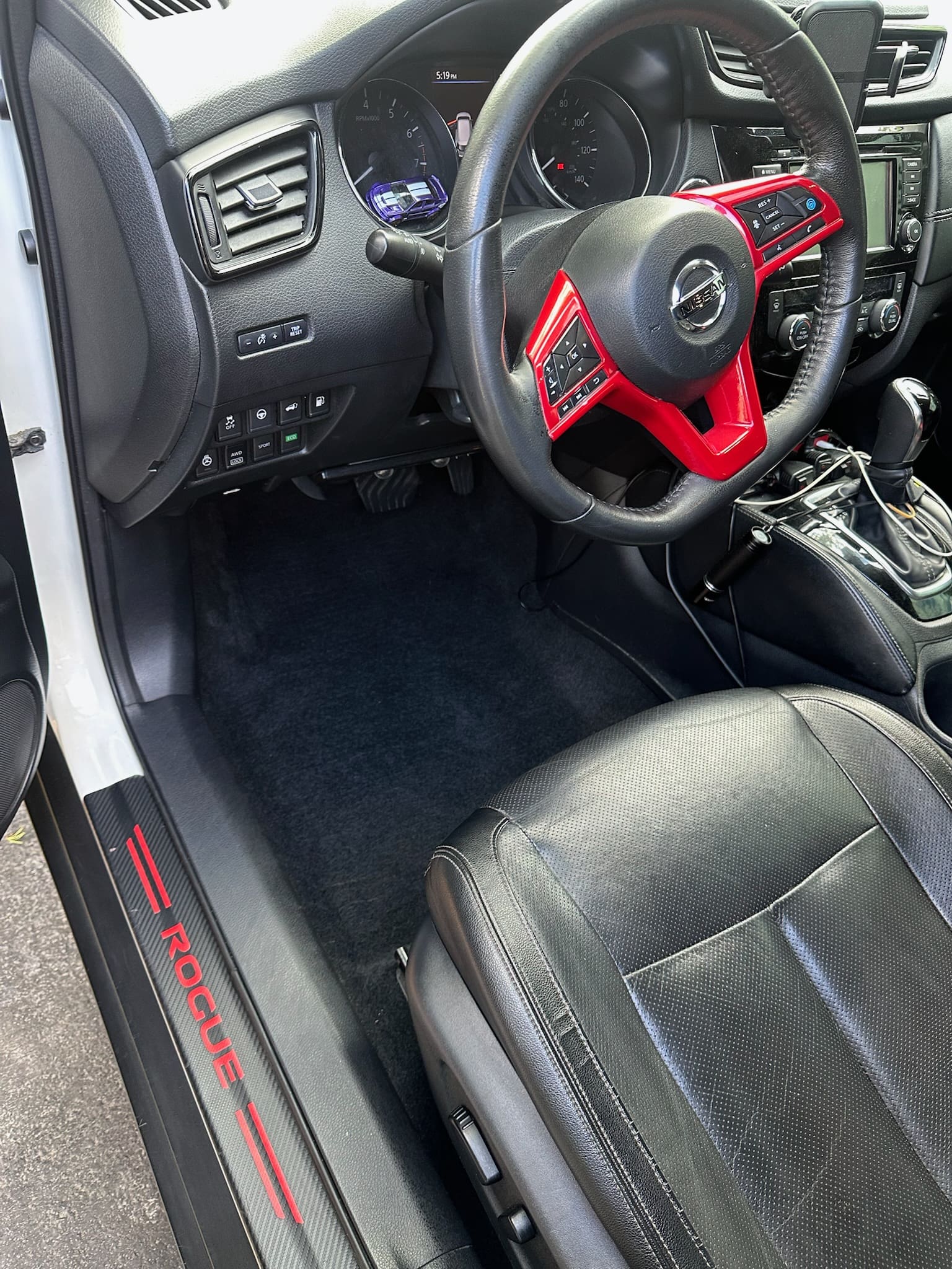 clean interior of a car